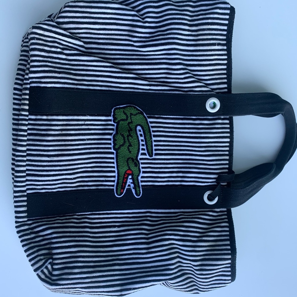 Lacoste Pin Striped Book Bag